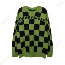 popular large green plaid sweaters